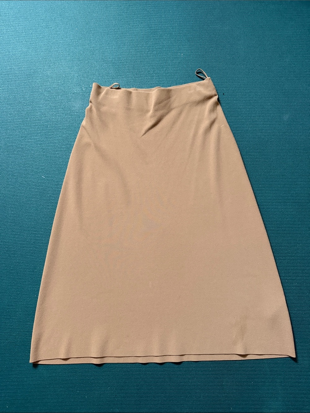 Vince A-Line Midi Skirt in Light Tan